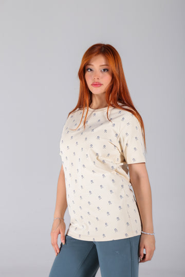 DAMEN MODERN FIT PRINT T-SHIRT T21